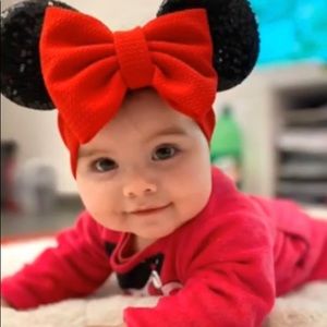Handmade Disney Minnie Mouse Bowtie Headbands